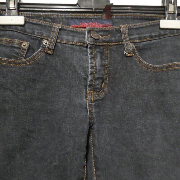 YGDA JEANS | size 28 | Classic Dark Denim Jeans | Button and Zip-Up Closure - Picture 4 of 16